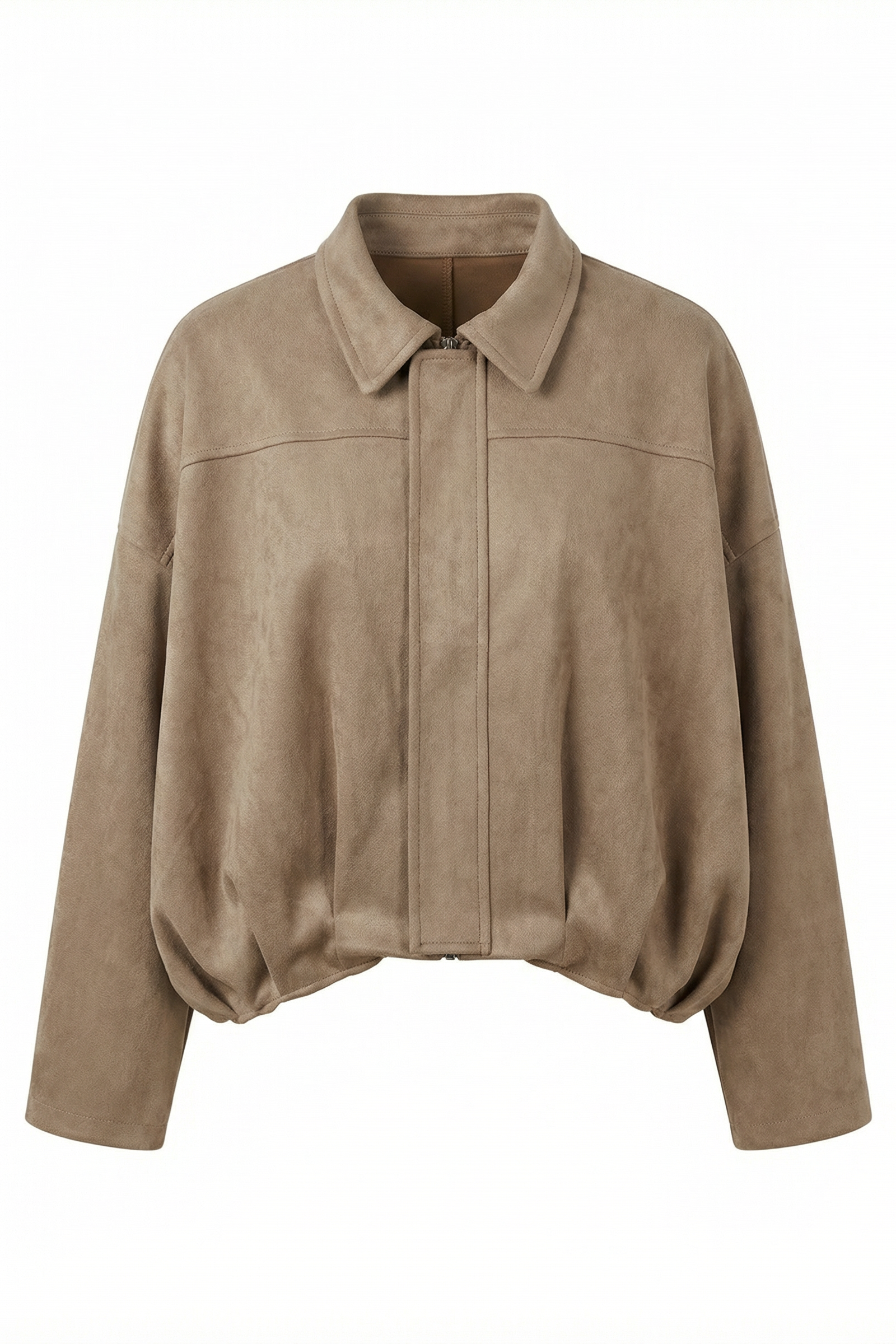 Giacca corta in suede