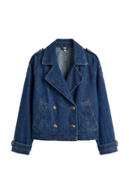 Giacca Trench in Jeans