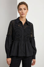Camicia in Sangallo e Popeline
