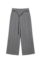 Pantaloni Wide Leg con Cintura Intrecciata