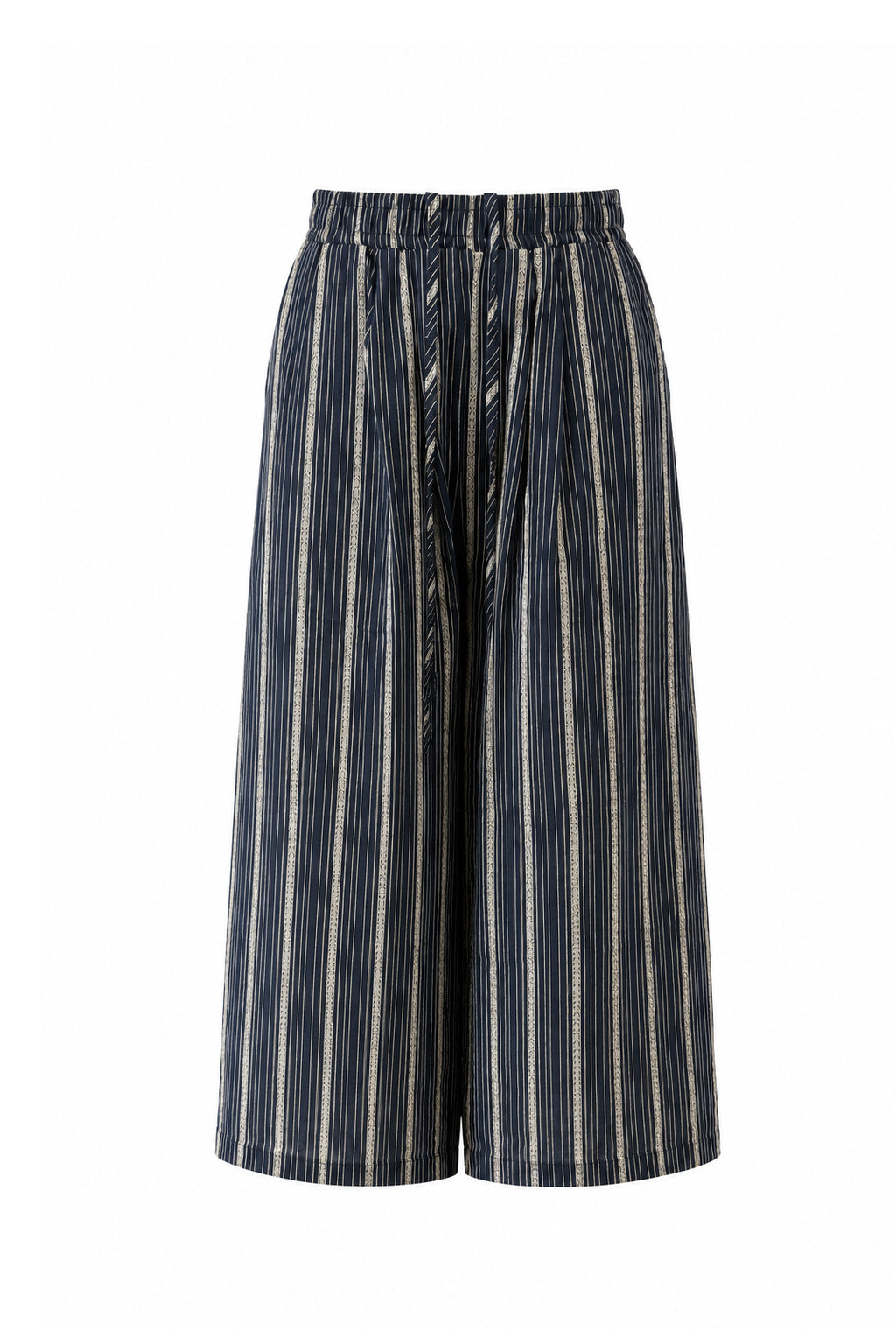 Pantalone a Righe Misto lino