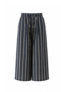 Pantalone a Righe Misto lino