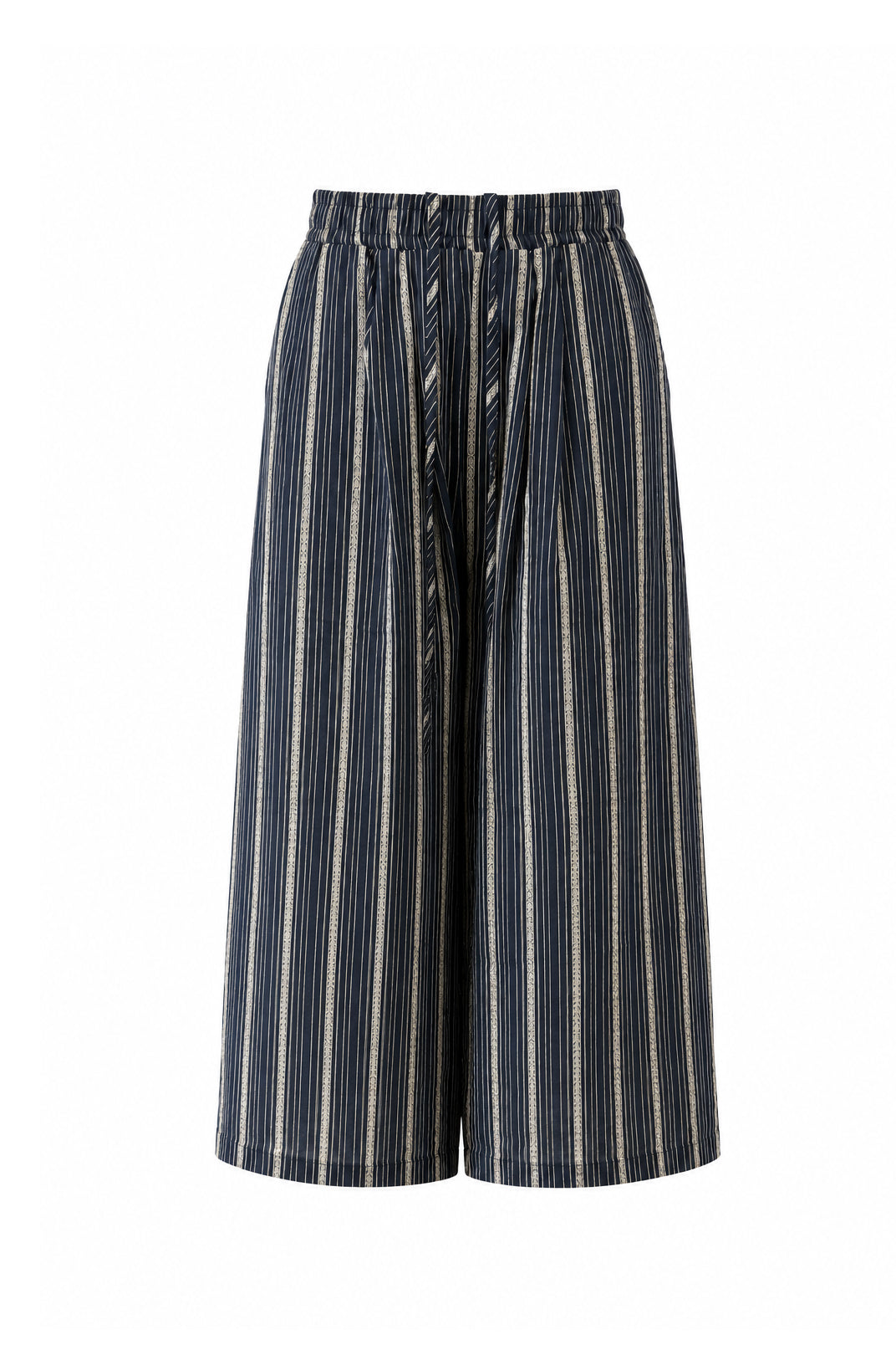 Pantalone a Righe Misto lino