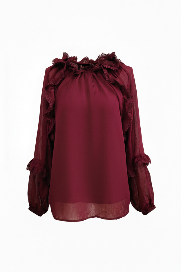BLUSA GEORGETTE VOLANT