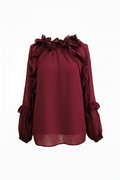 BLUSA GEORGETTE VOLANT