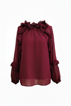 BLUSA GEORGETTE VOLANT