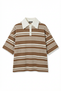 Polo Oversize a Righe Orizzontali