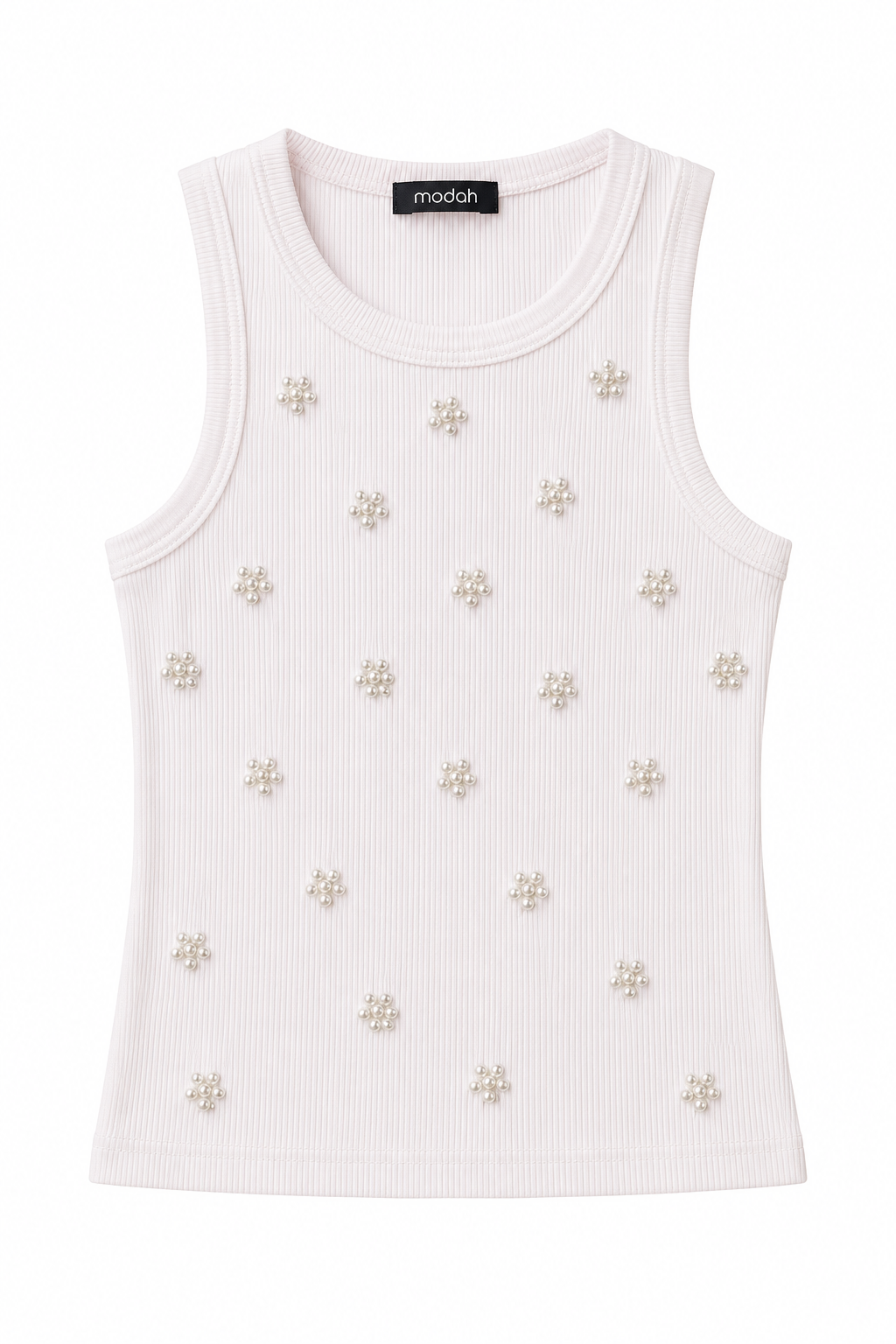 Top a Costine con Margherite di Perle