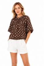 Blusa Balloon a Pois