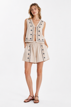 Shorts in Cotone Ricamato