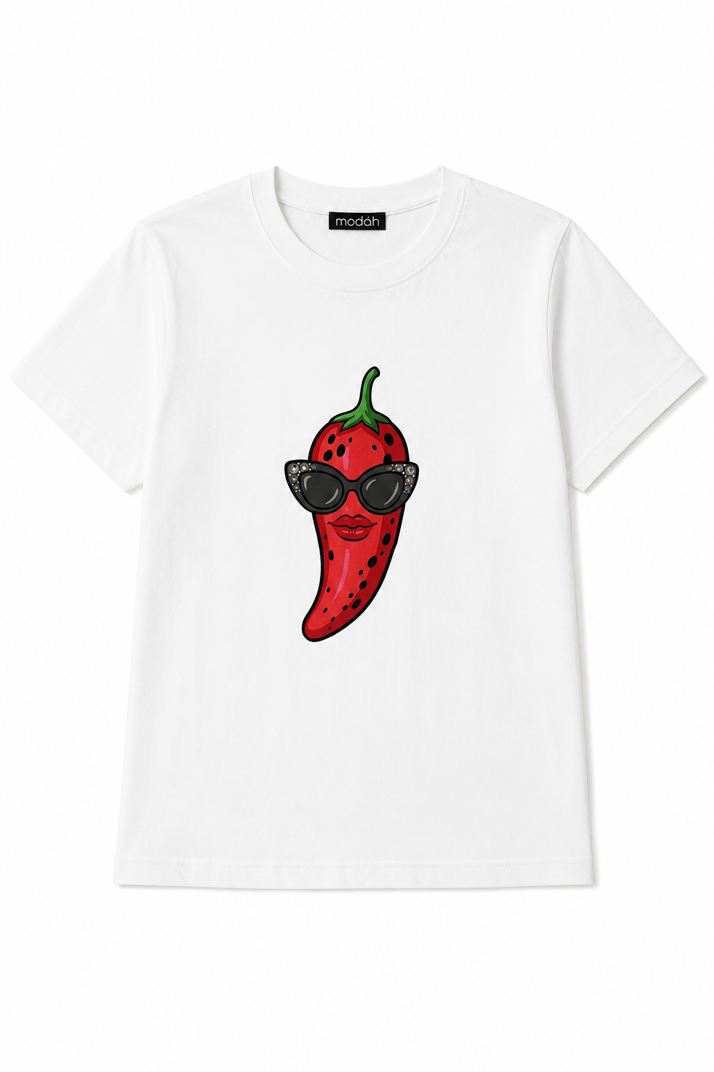 T-shirt Grafica "Chili-Pepper Chic"
