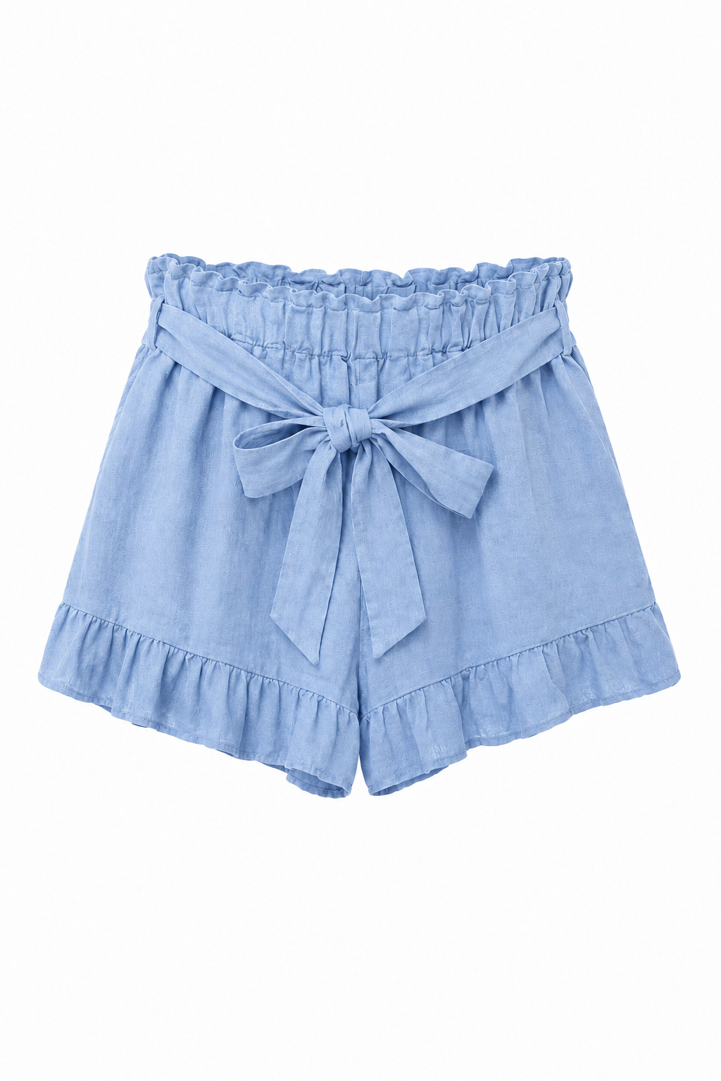 Shorts in Lino con Volant