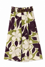 Pantaloni Palazzo Floral Bloom con Cintura