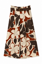 Pantaloni Palazzo Floral Bloom con Cintura