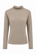 Maglia Essenziale a Maniche Lunghe a Collo Alto
