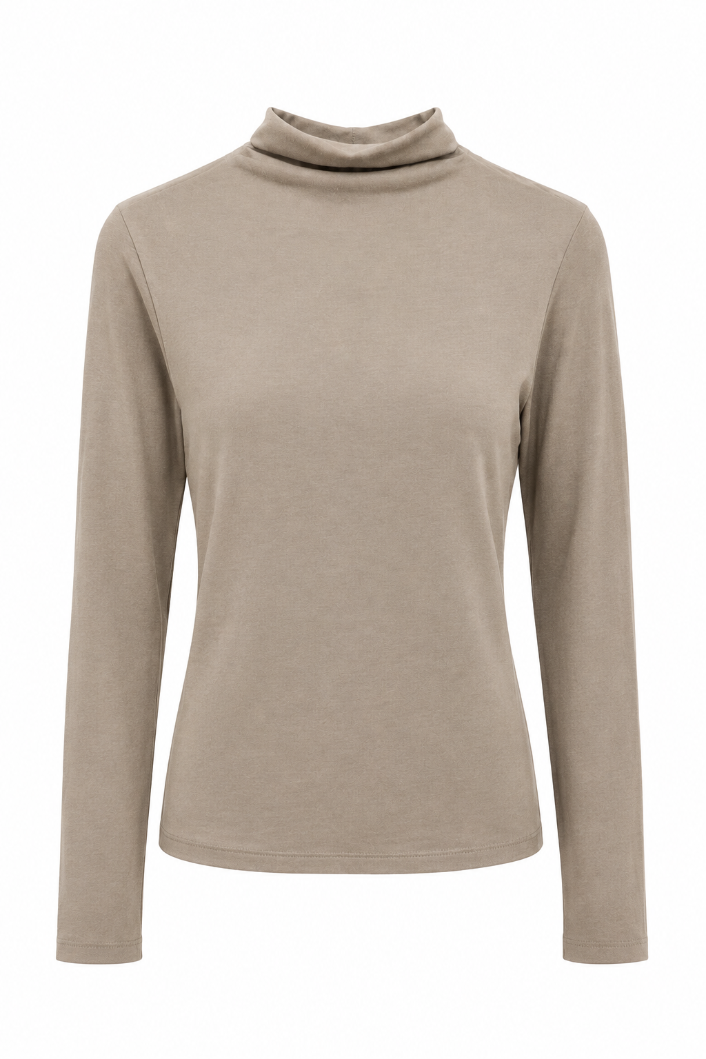 Maglia Essenziale a Maniche Lunghe a Collo Alto