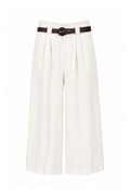 Pantaloni Wide-Leg in Lino