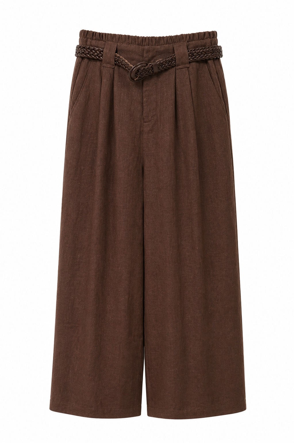 Pantaloni Wide-Leg in Lino