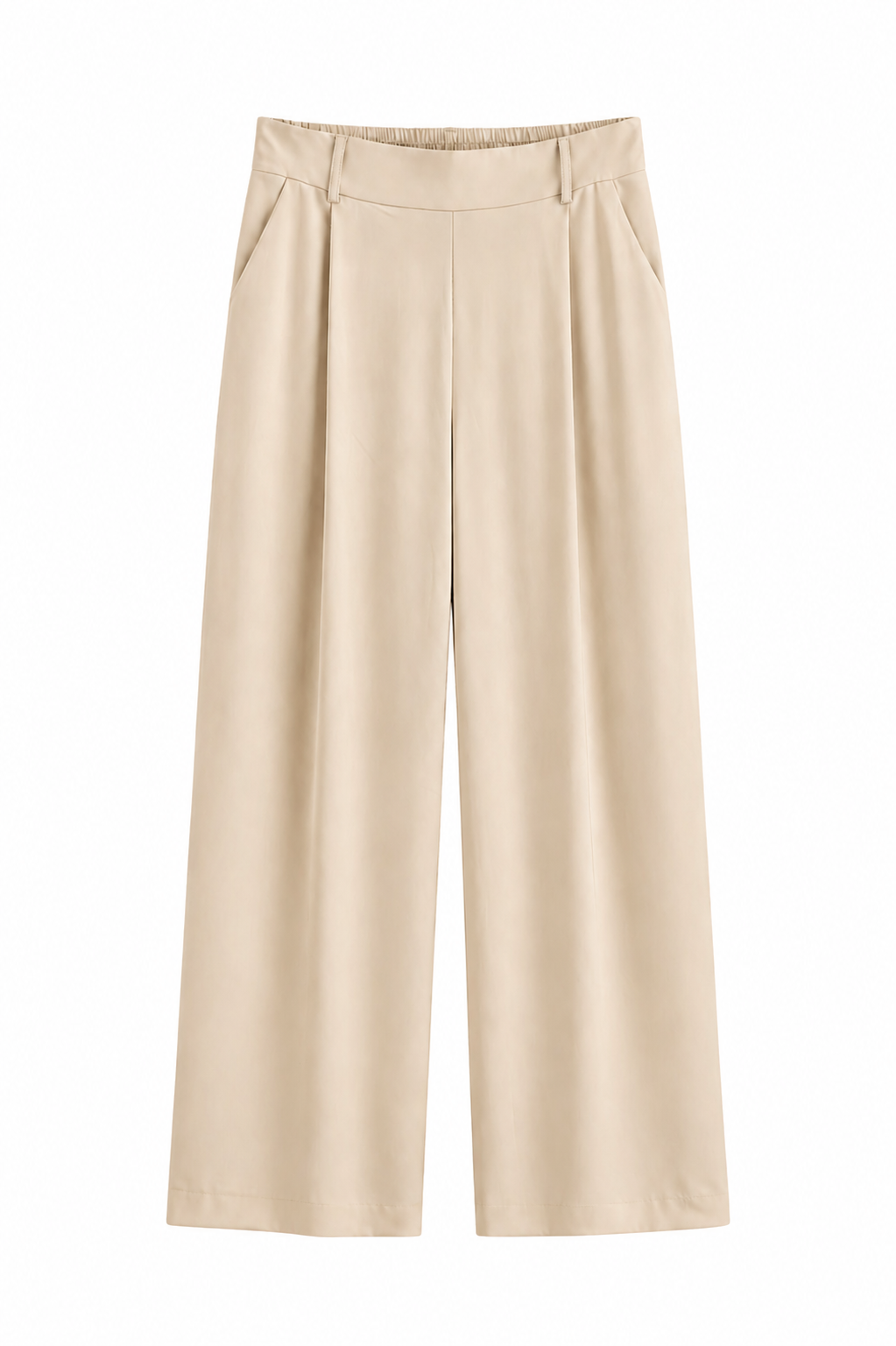Pantaloni Palazzo Wide-Leg con Pince