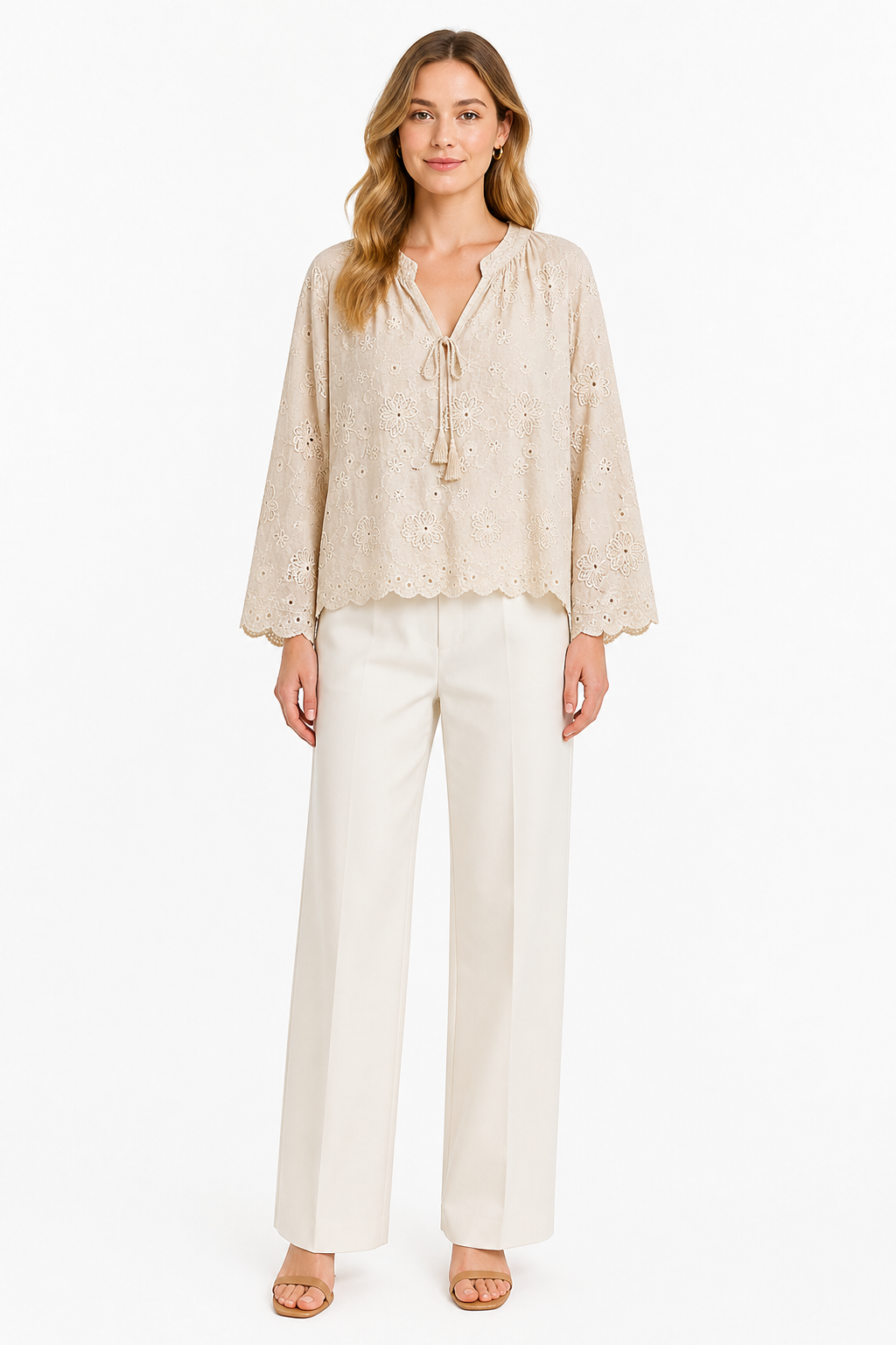 Blusa in Sangallo