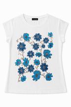 T-shirt con Grafica Floreale Botanica