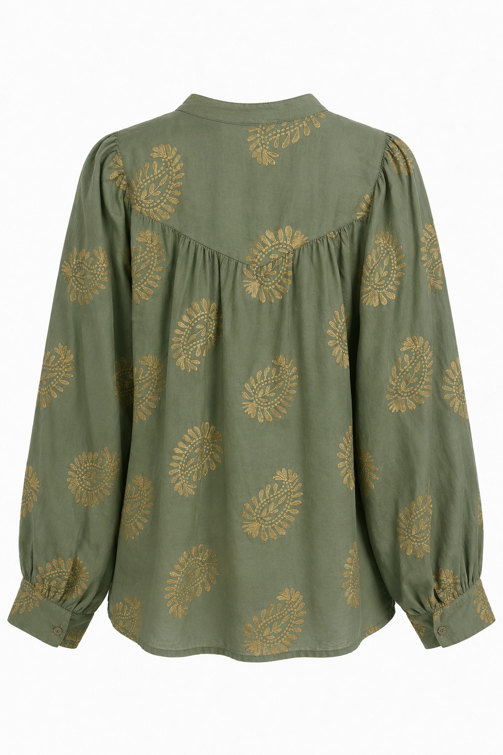 Camicia a Motivi Paisley Dorati