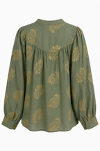 Camicia a Motivi Paisley Dorati