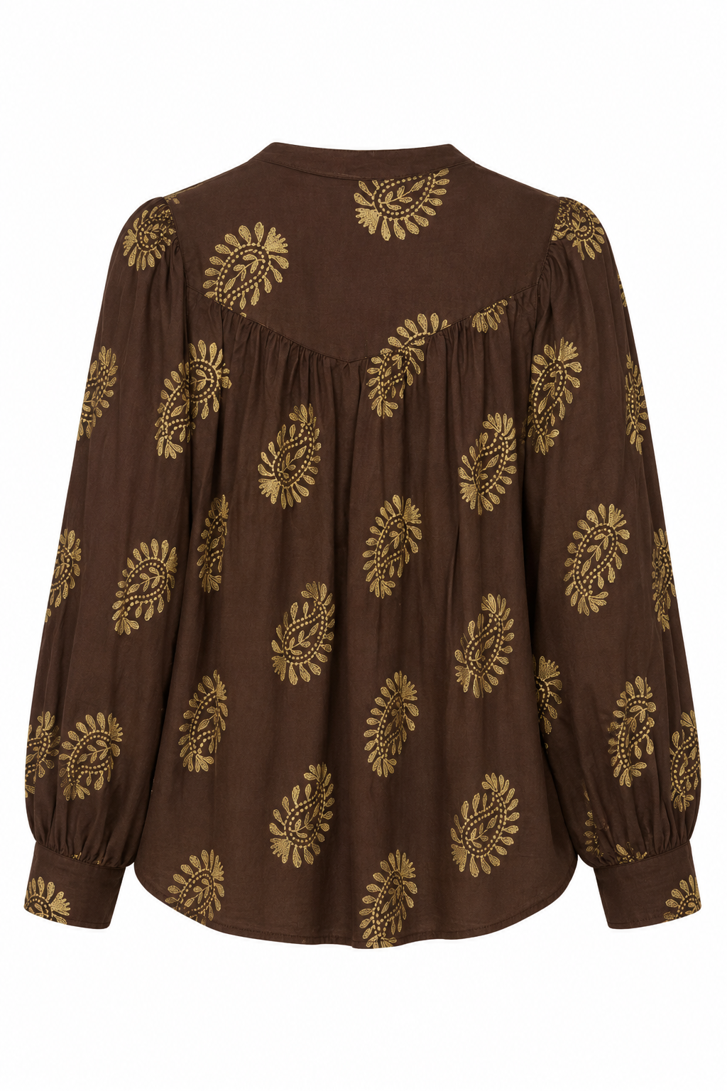 Camicia a Motivi Paisley Dorati