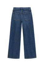Jeans a Gamba Larga con Coulisse Integrata