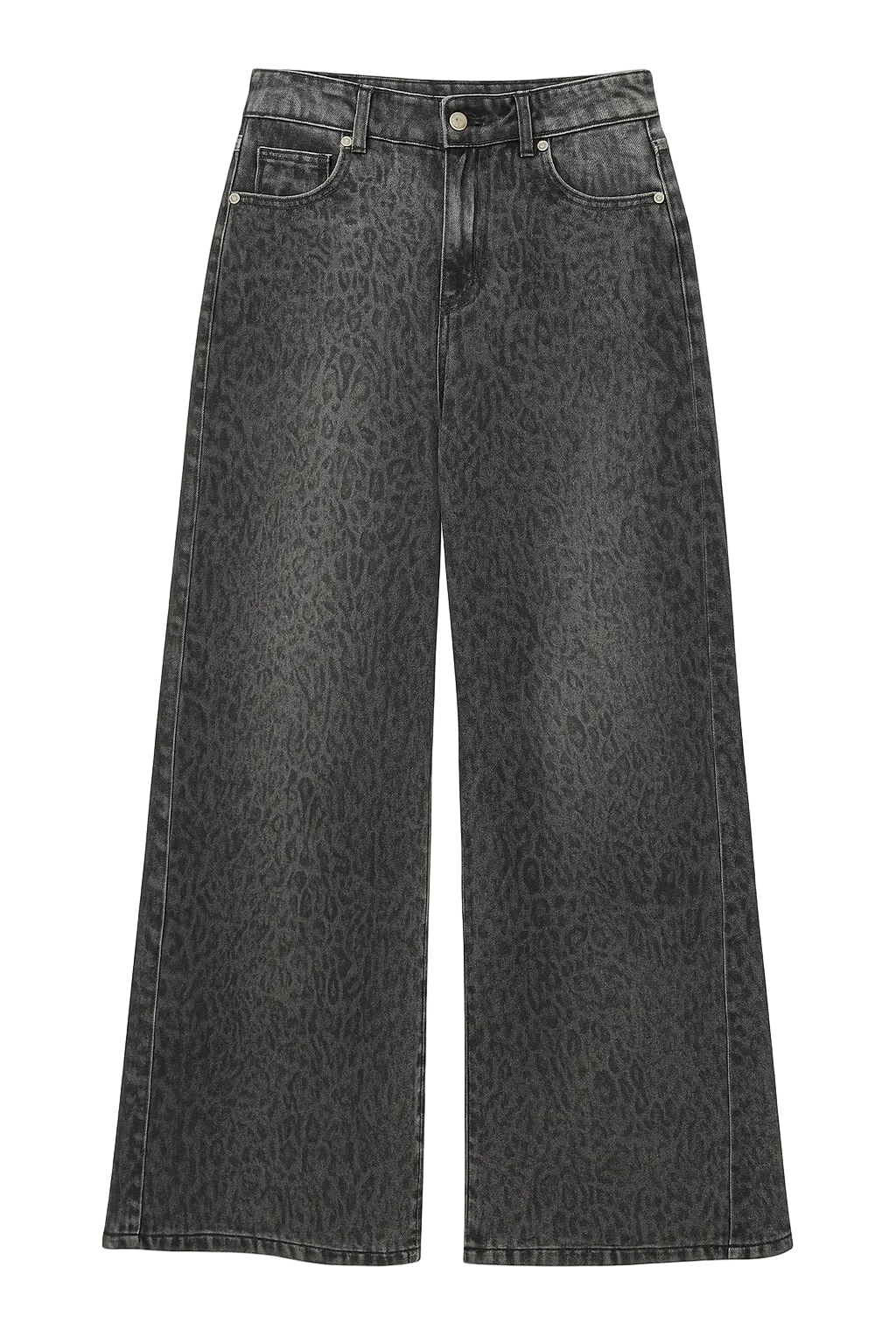 JEANS WIDE LEOPARD