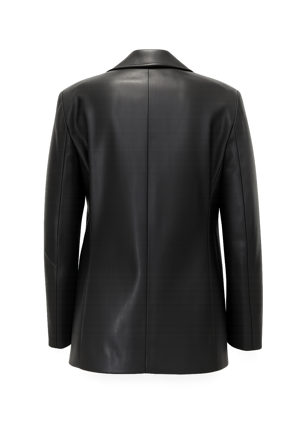 BLAZER DOPPIOPETTO IN ECO-PELLE SARTORIALE