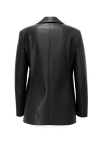 BLAZER DOPPIOPETTO IN ECO-PELLE SARTORIALE