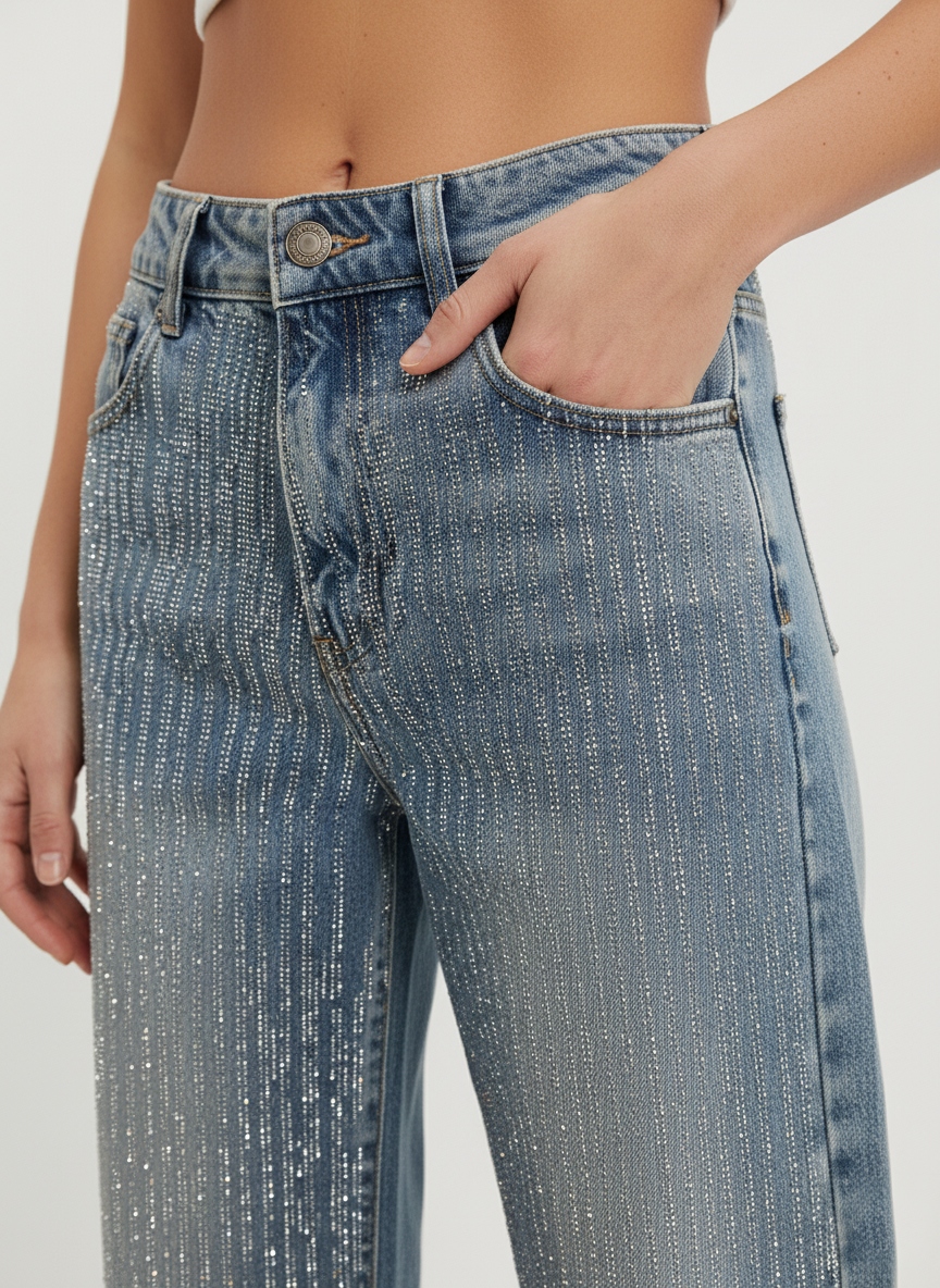 JEANS FULL STRASS