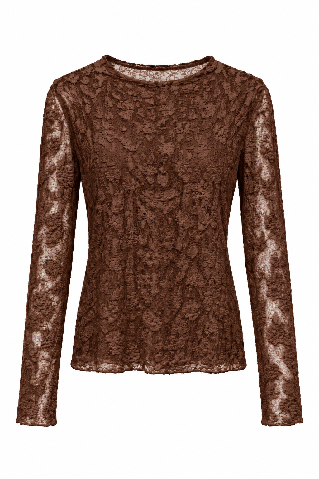 Maglia Trasparente in Pizzo Floreale