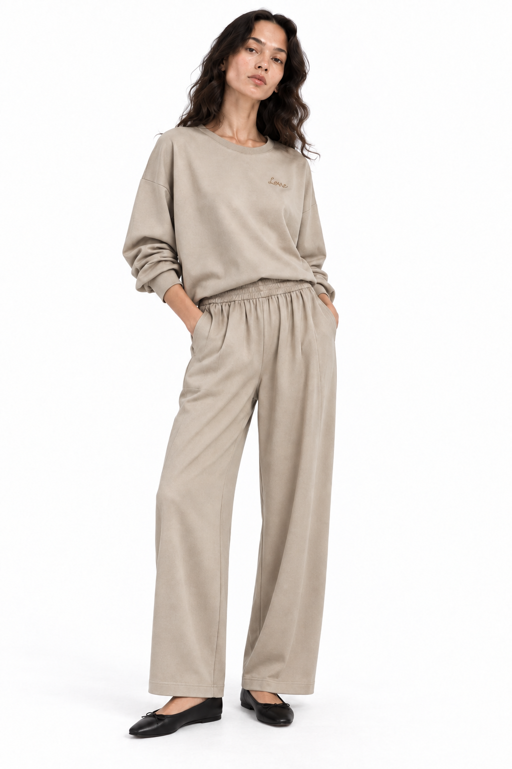 Felpa Girocollo Oversize "Love"