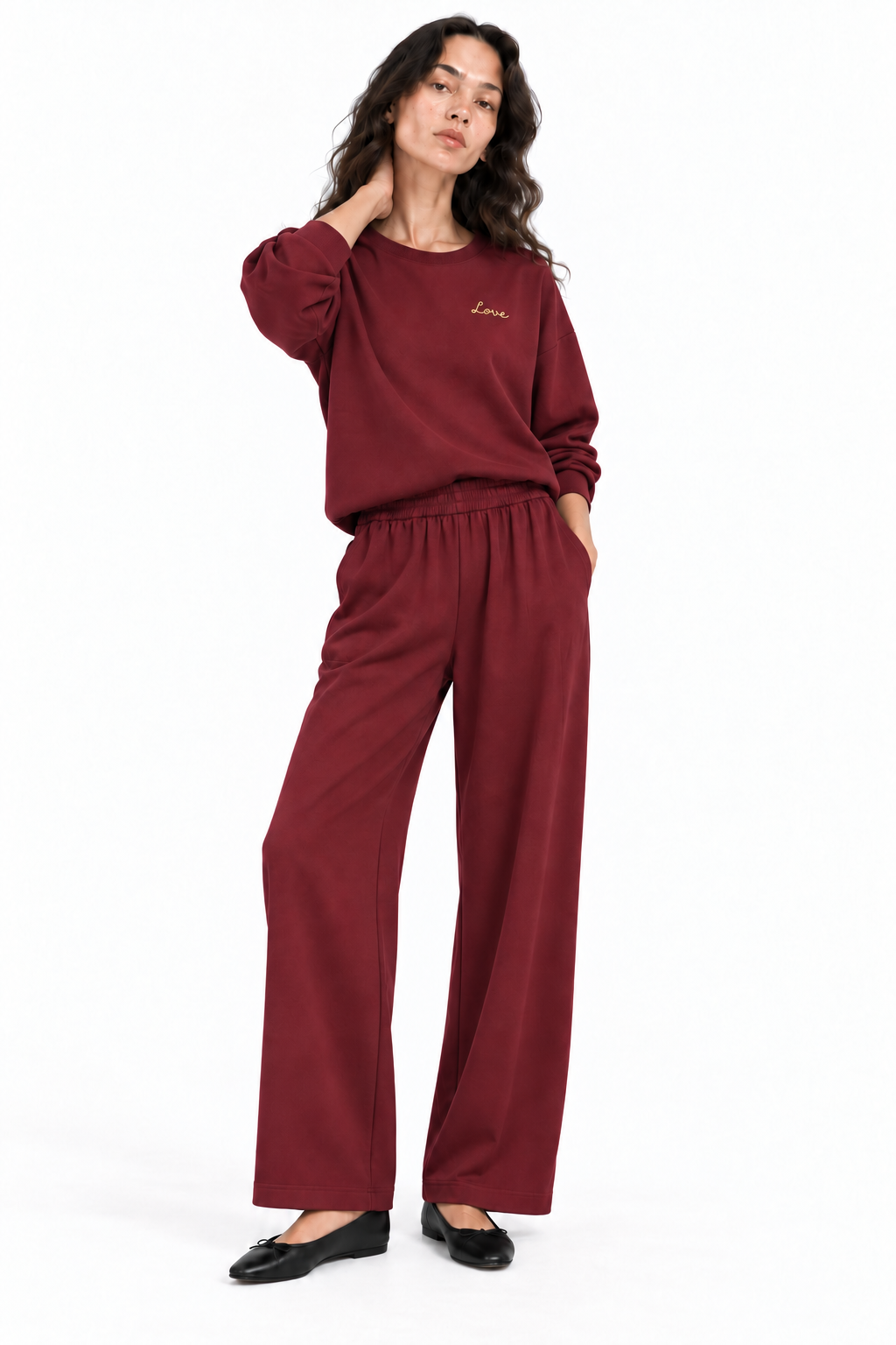 Felpa Girocollo Oversize "Love"