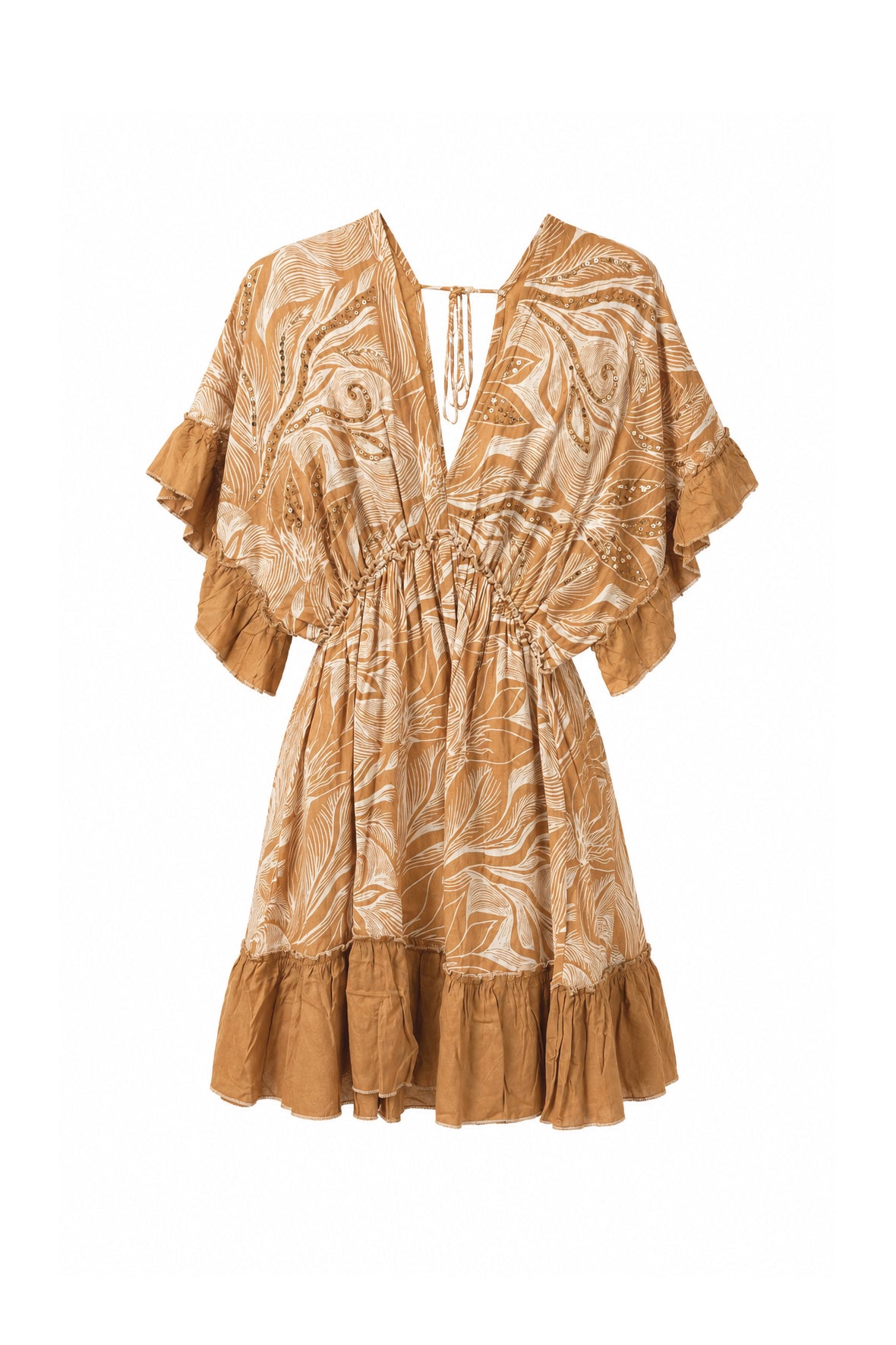 Abito Corto Sahara-Chic con Dettagli Sequins