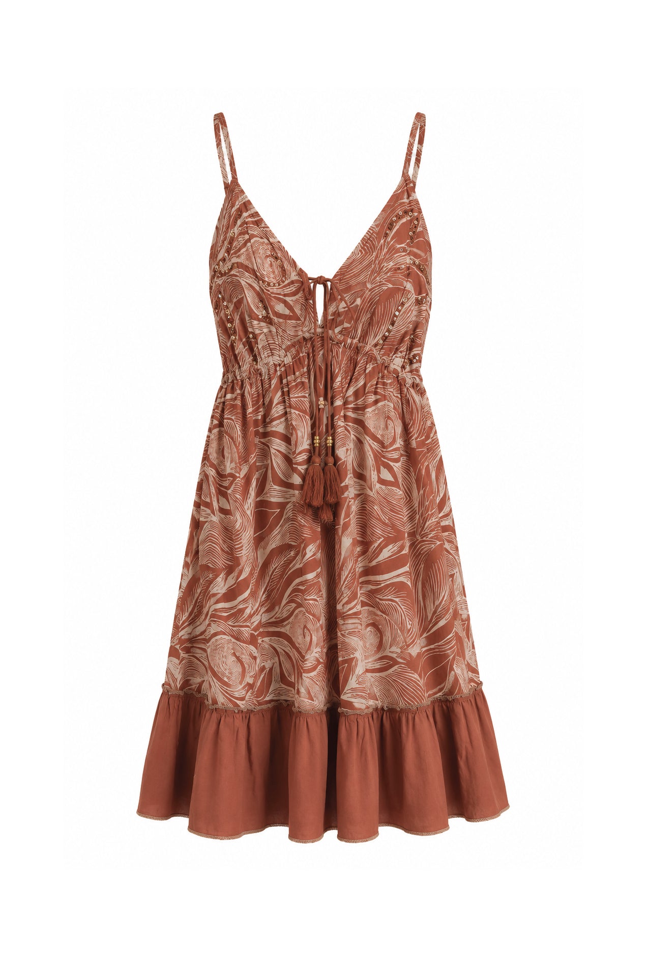 Vestito Corto  Sahara-Chic con Dettagli Sequins