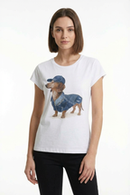 T-shirt Denim Dog