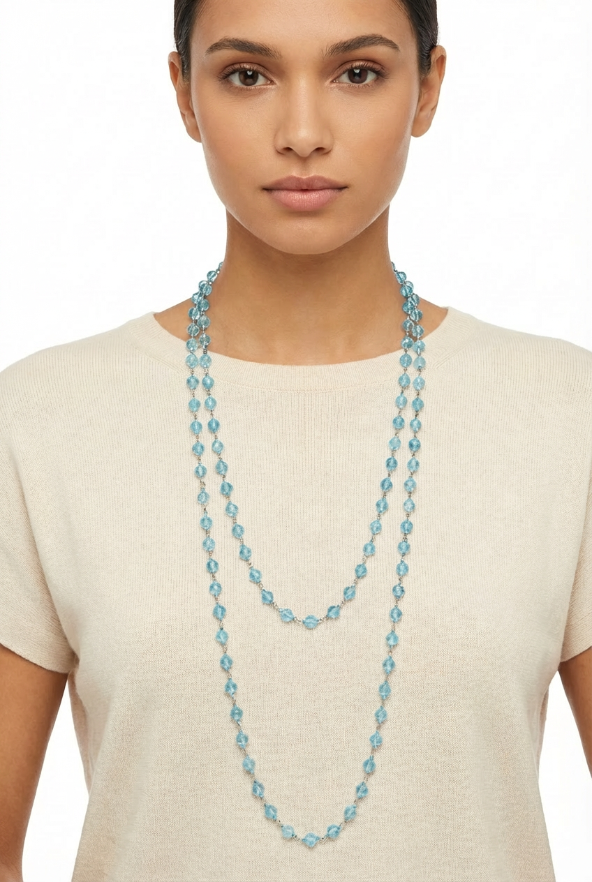 Collana lunga a Doppia Filza