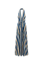 Abito Maxi Halter con Motivo Zigzag