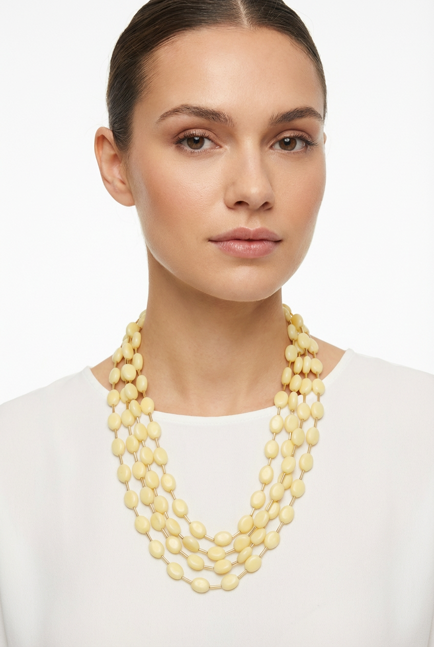 Collana Cascade a Quattro Fili