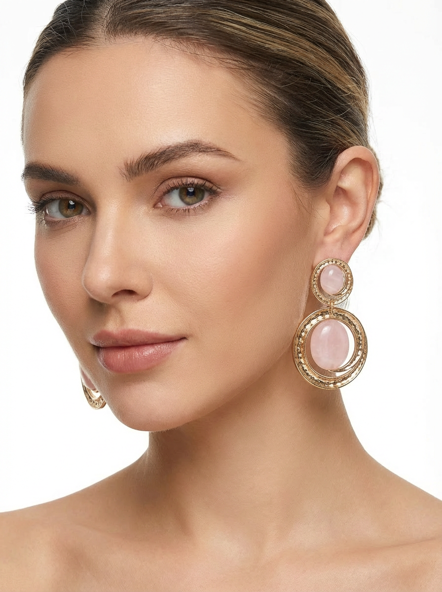 Orecchini Aura a Doppio Cerchio