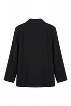Blazer Strutturato con Impunture a Contrasto