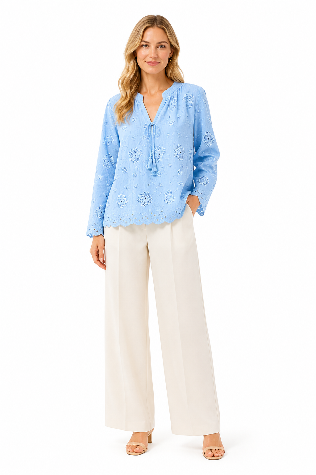 Blusa in Sangallo
