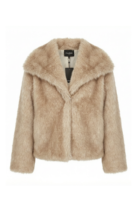 PELLICCIA CORTA BEIGE