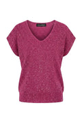 Top in Maglia Lurex con Scollo a V
