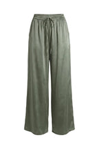 Pantaloni Wide Leg in Satin Fluido