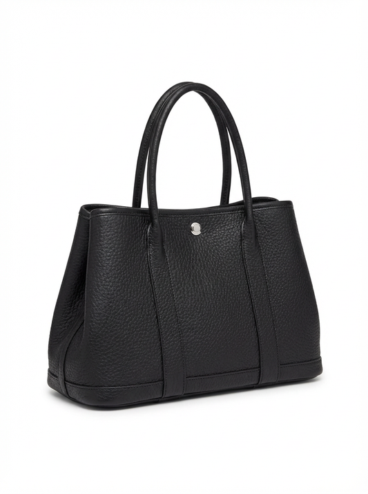 Tote bag in pelle martellata