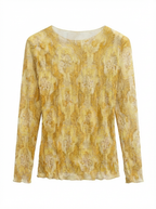 Maglia in Mesh Damascata
